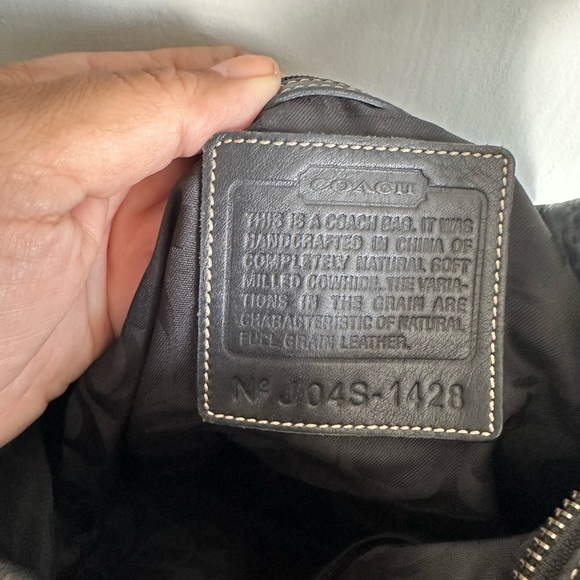 Coach Black Leather Handbag - Picture 4 of 7